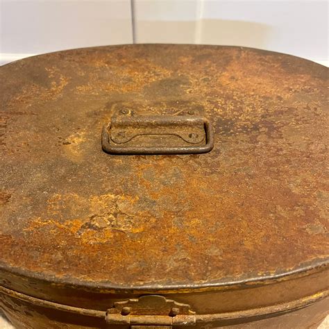 victorian metal hat box|victorian leather hat box.